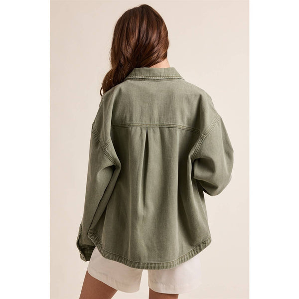 Army Green Denim Jacket