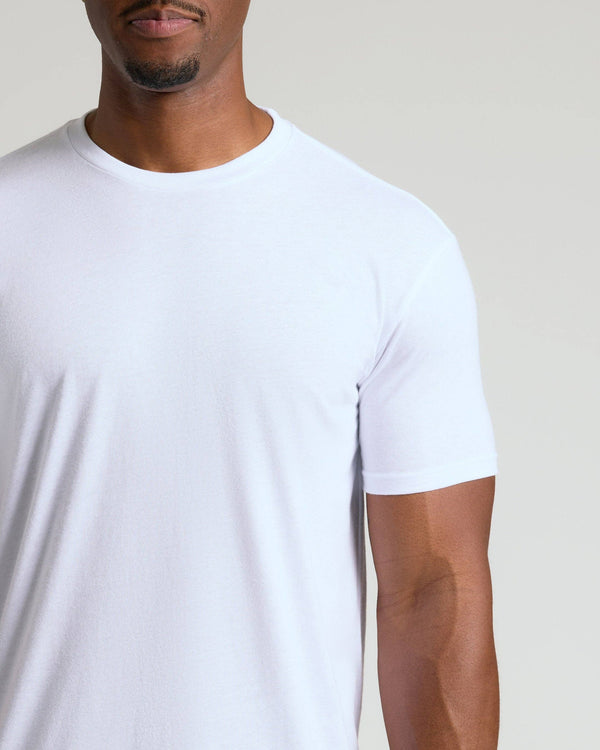 Tall Short Sleeve T-Shirt | Crew Neck | Classic White