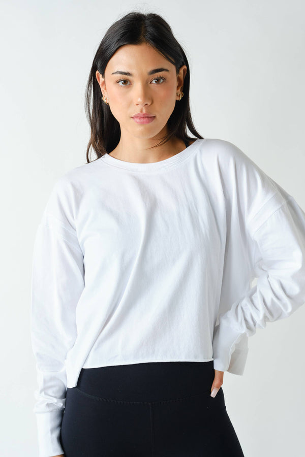 Crescent Open Back Long Sleeve