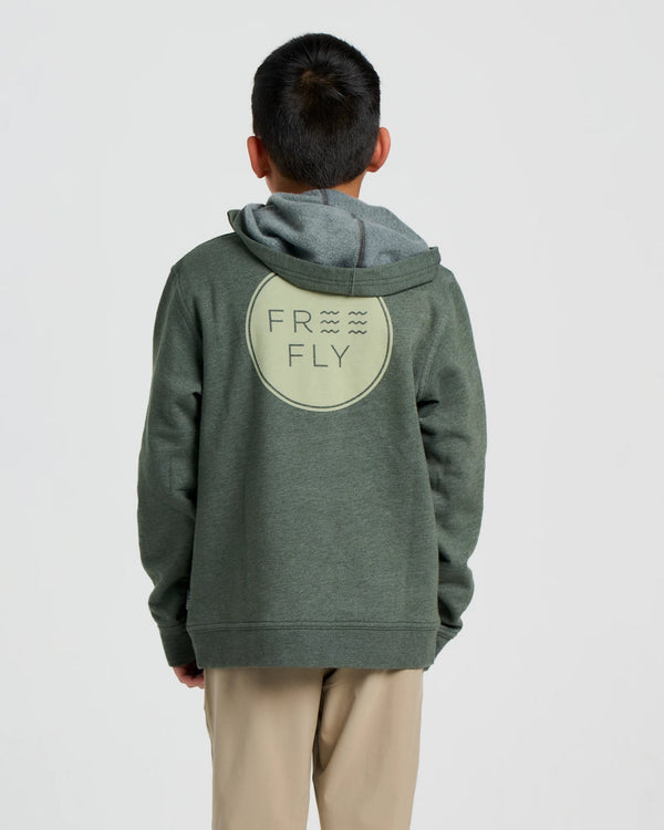 Free Fly Kids Logo Fleece Hoodie