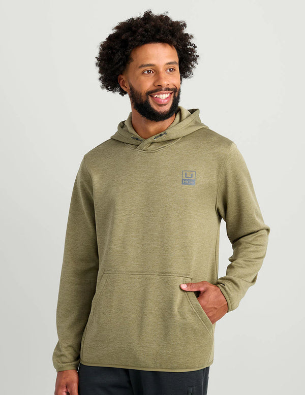 Huk'd Up Performance Fleece Hoodie - Overland Heather