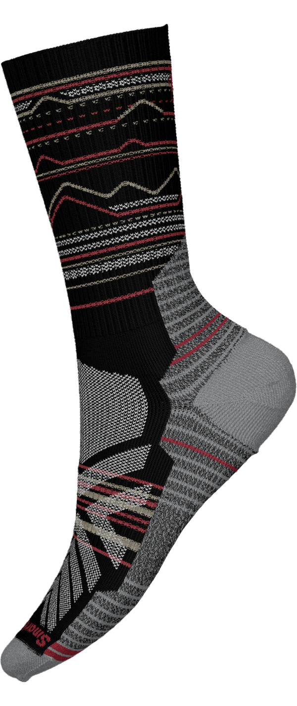 Smartwool Hike Mountain Range Pattern Crew Socks