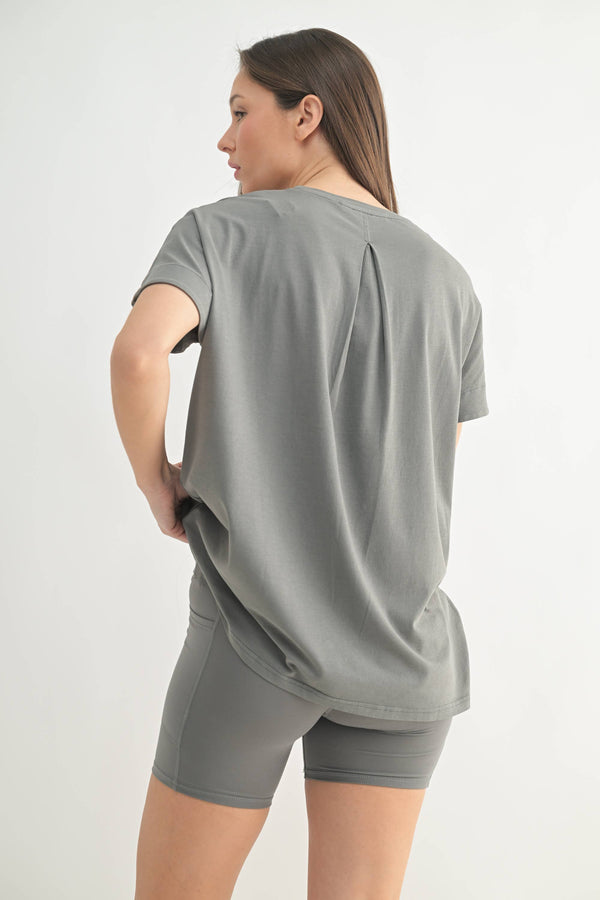 Women's Shoreline Slouchy Tee - Pewter