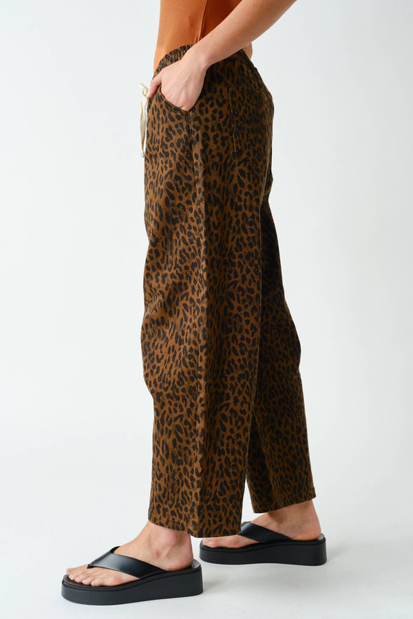 Leopard Wide-Leg Pants