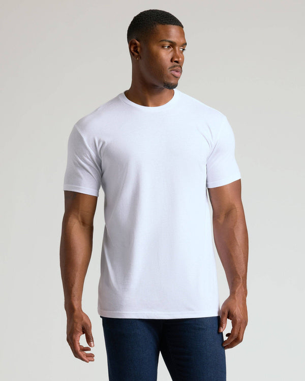 Tall Short Sleeve T-Shirt | Crew Neck | Classic White
