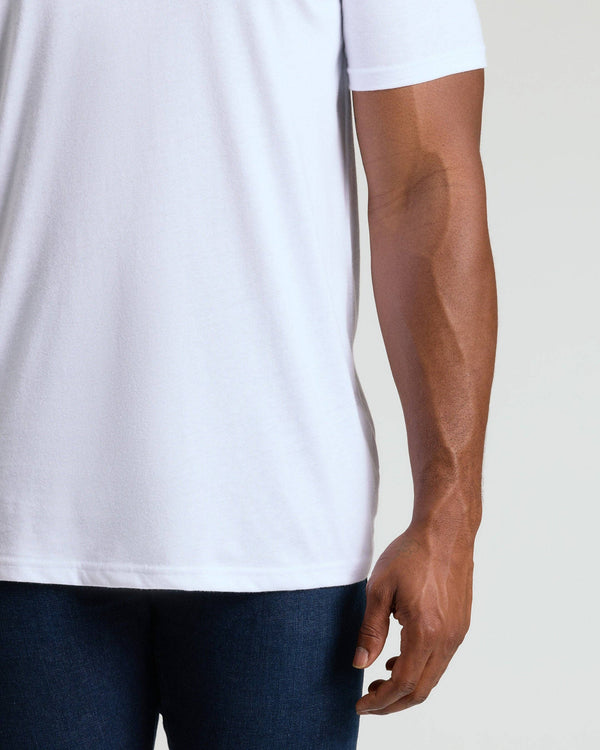Tall Short Sleeve T-Shirt | Crew Neck | Classic White