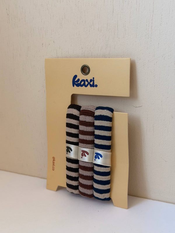 University Striped Hair Tie Pack