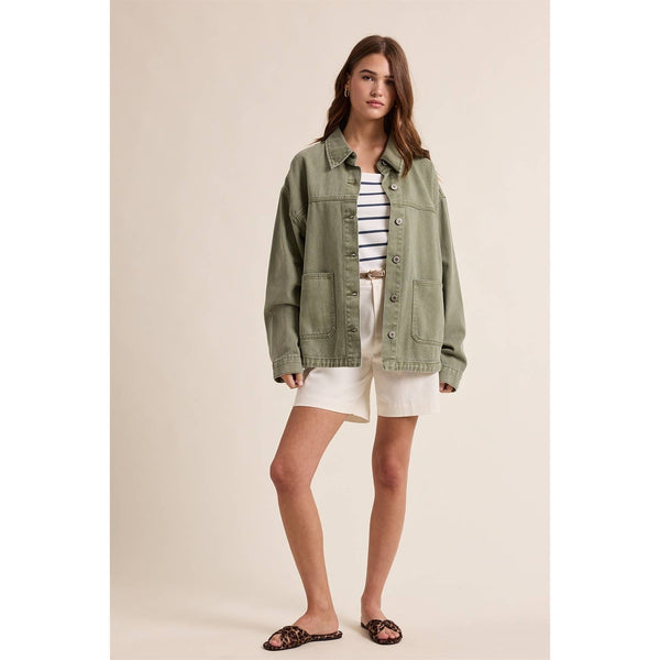 Army Green Denim Jacket