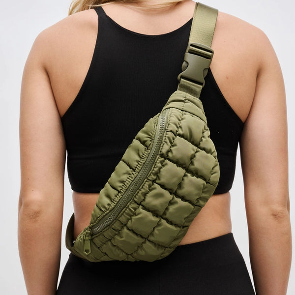 Quilted Puffer Belt Bag