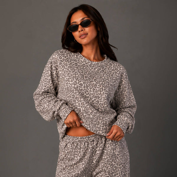 Leopard Crewneck Sweatshirt