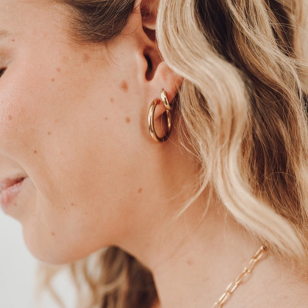Sweetheart Hoop Earrings
