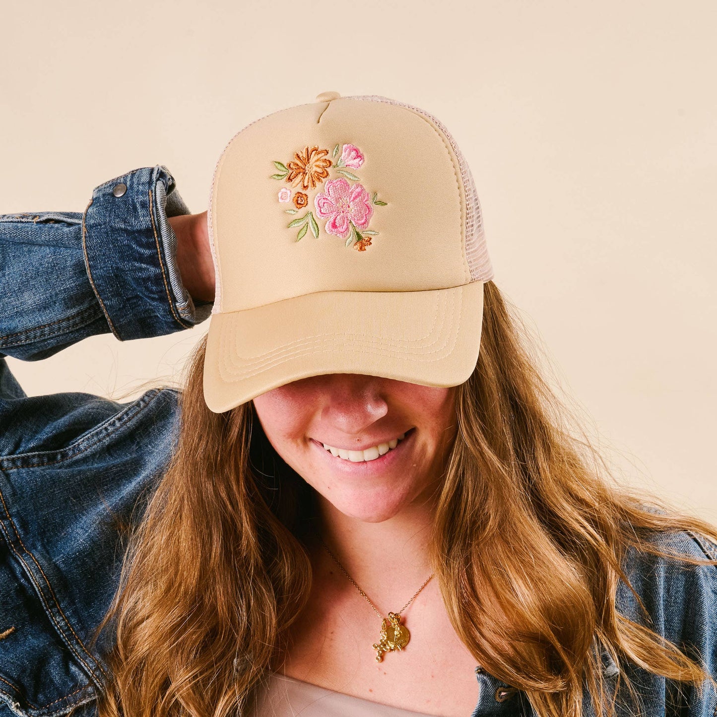 Trucker Hat-Flowers
