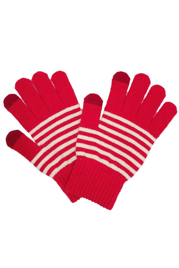 C.C. Holiday Stripe Gloves