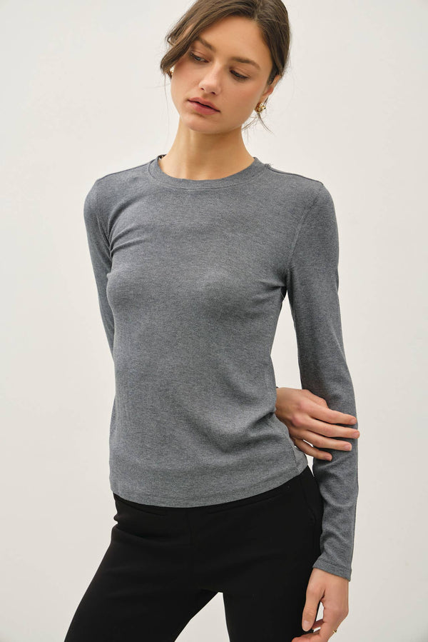Basic Ribbed Long Sleeve
