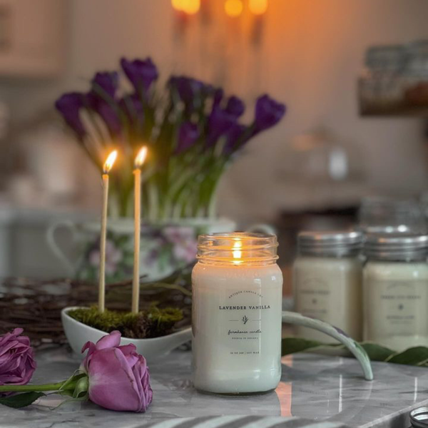 Antique Candle Co. Sox Wax Candle - Lavender Vanilla