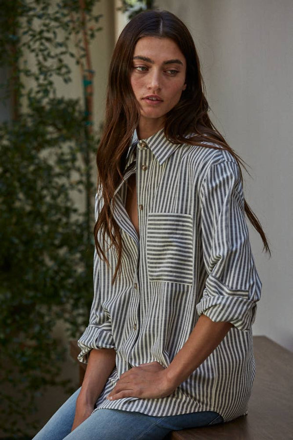 Striped Button Down