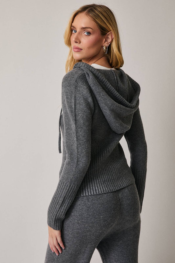 Zip Up Sweater Hoodie