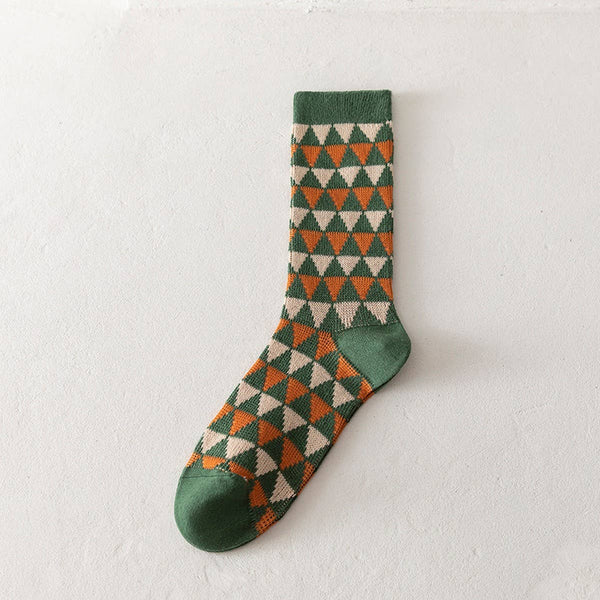 Geometric Fall Socks
