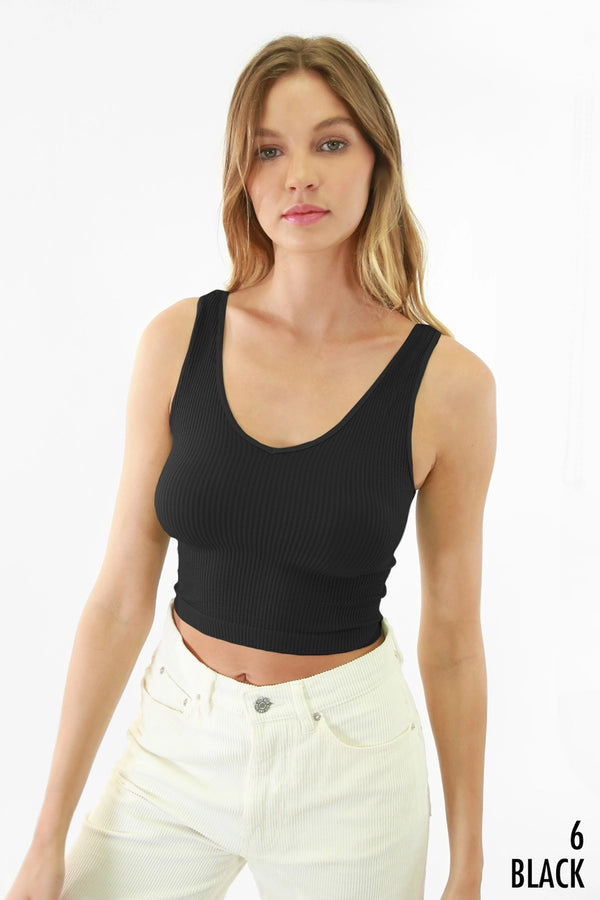 NIKBIKI Reversible Ribbed Crop
