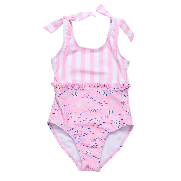 Girls Pink Sea Swimsuit