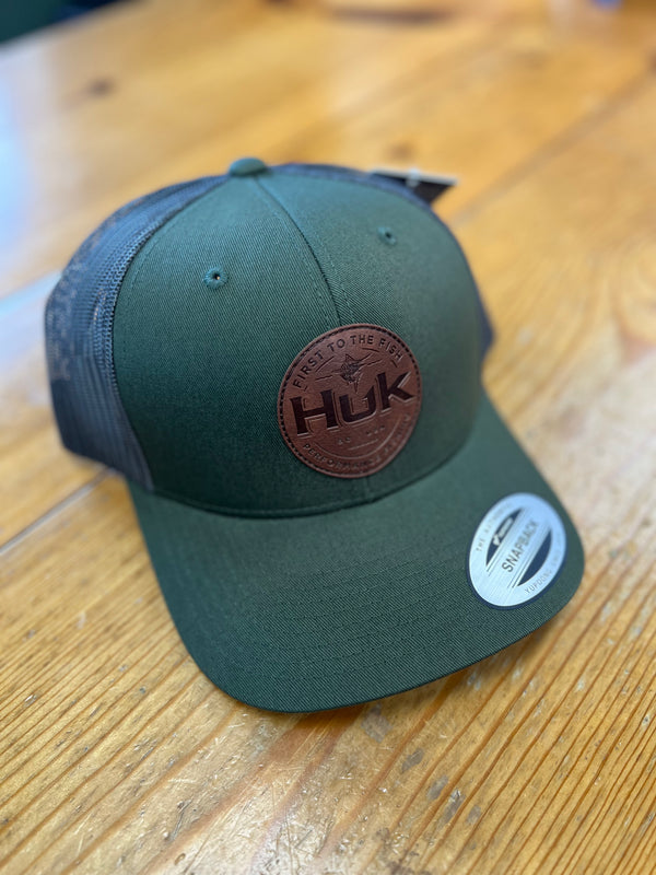 Huk Leather Patch Hat