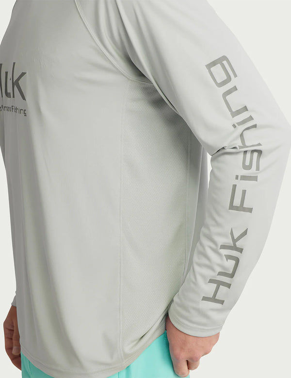 Huk Men's Pursuit Performance Crew - Harbor Mist