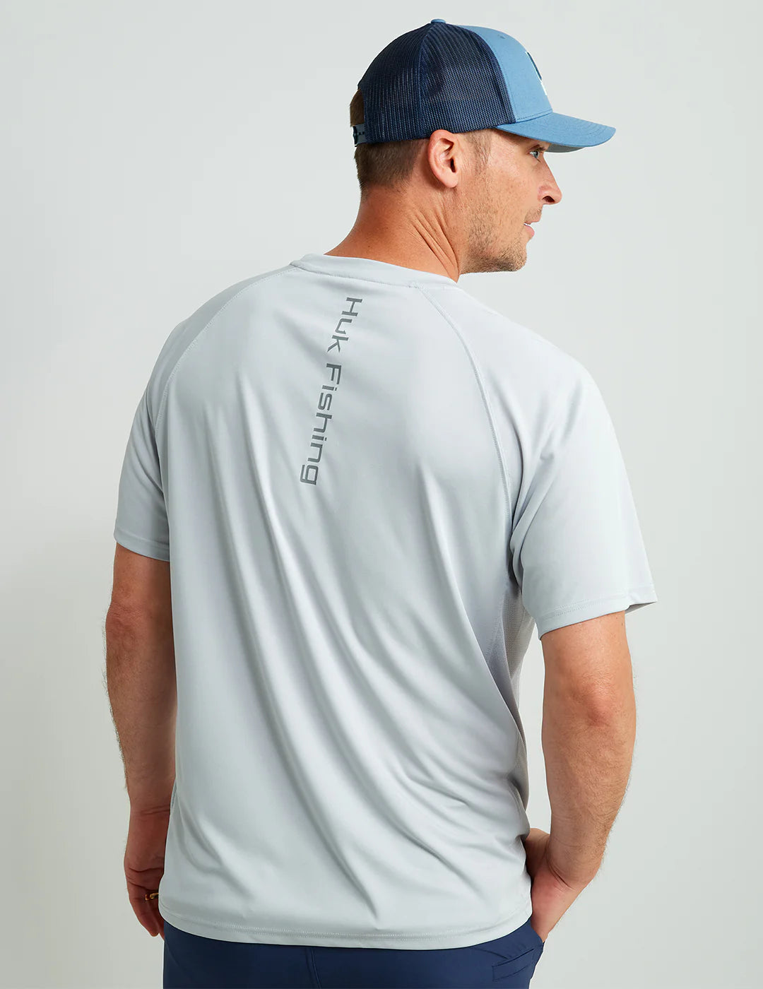 Huk Men's Pursuit S/S Performance Tee - Harbor Mist