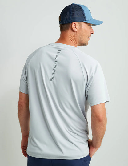Huk Men's Pursuit S/S Performance Tee - Harbor Mist