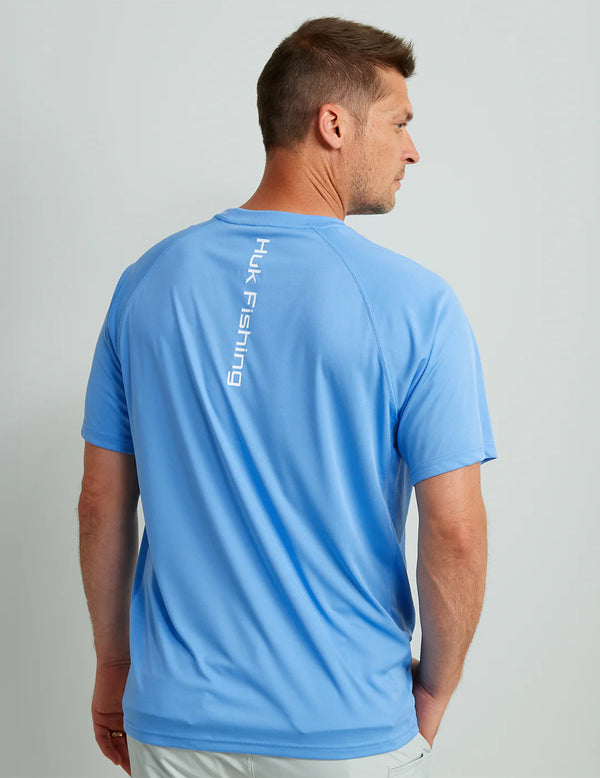 Huk Men's Pursuit S/S Performance Tee - Marolina Blue