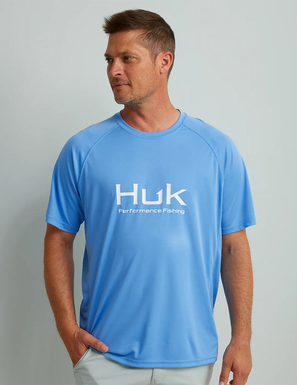 Huk Men's Pursuit S/S Performance Tee - Marolina Blue