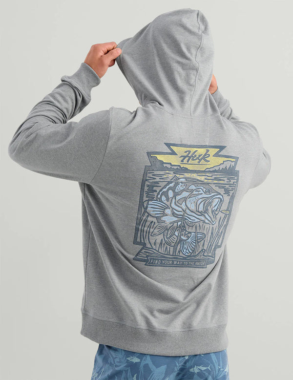 Edisto Bass Patch Terry Hoodie