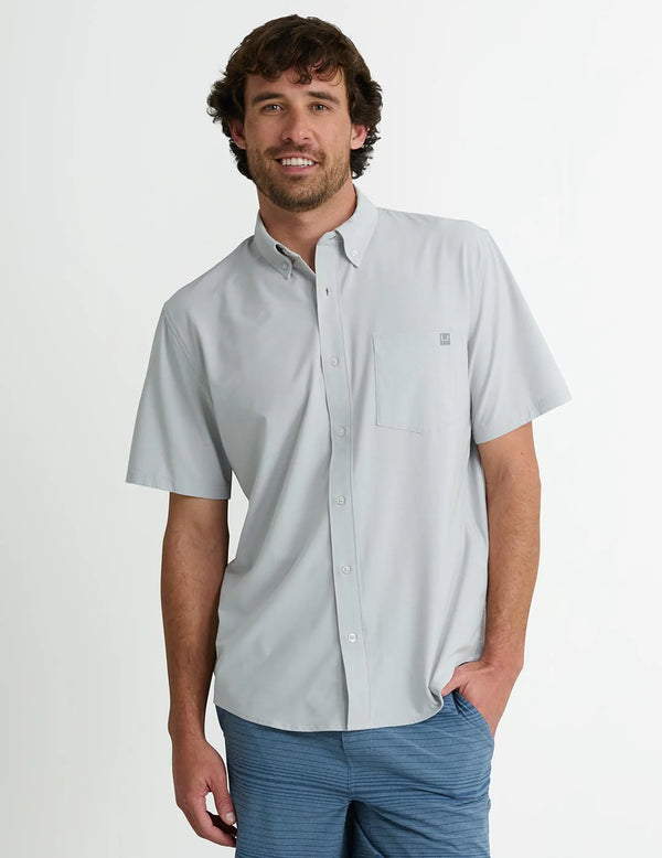 Huk Men's Kona Button-Down - Harbor Mist