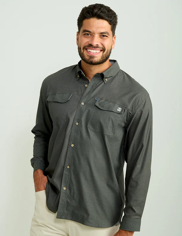 Huk Men's Hawser Tech Flannel