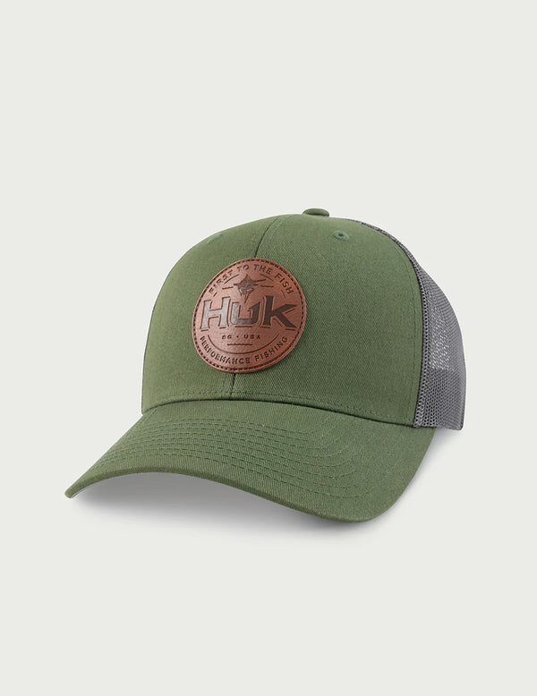 Huk Leather Patch Hat