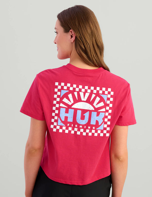 Huk Women's Sunrise Crop Tee