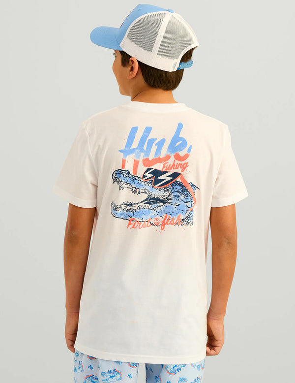 Huk Youth Rad Series Tee - White