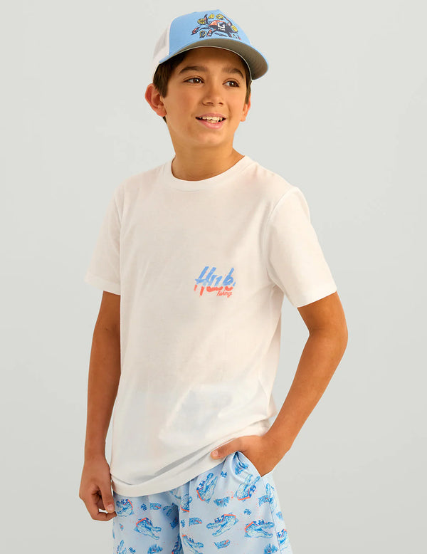 Huk Youth Rad Series Tee - White