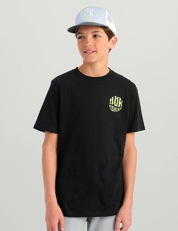 Huk Youth Outta World Tee - Black