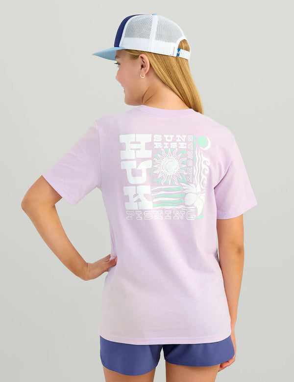 Huk Girls Sunset Sunrise Tee - Orchird Bloom