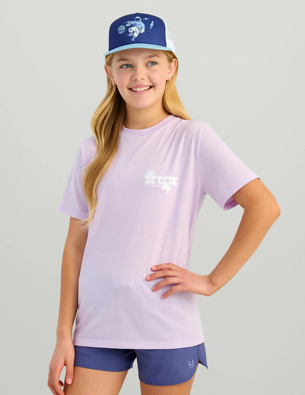 Huk Girls Sunset Sunrise Tee - Orchird Bloom