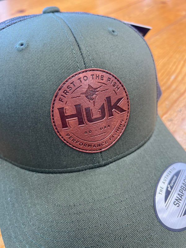 Huk Leather Patch Hat