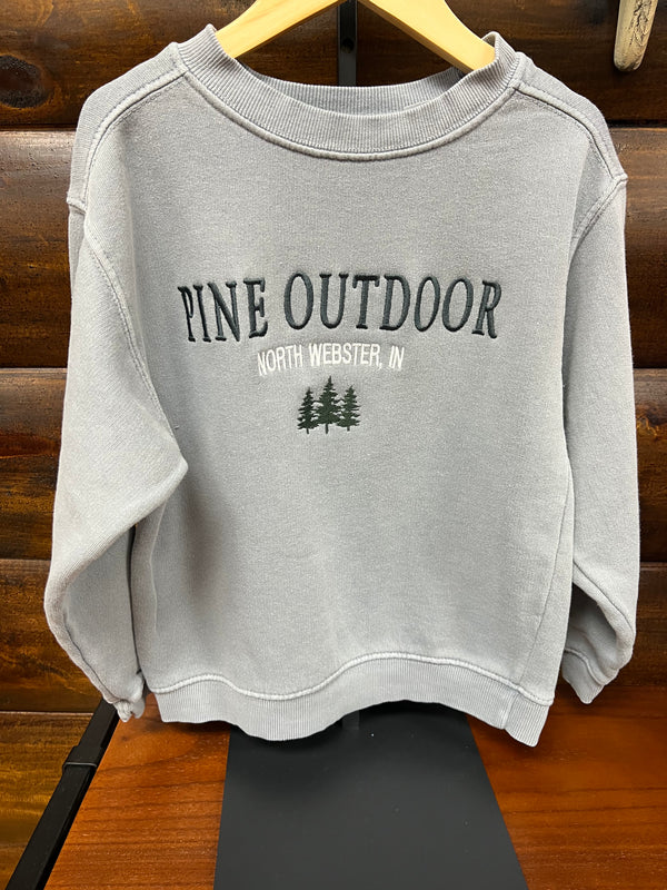 Pine Outdoor Apparel Youth Embroidered Crew