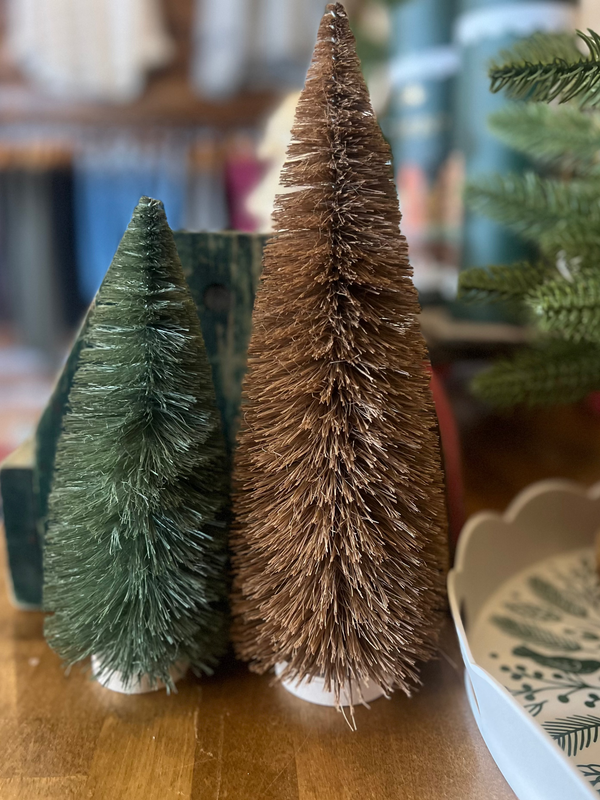 Tall Brown Bottle Brush Tree