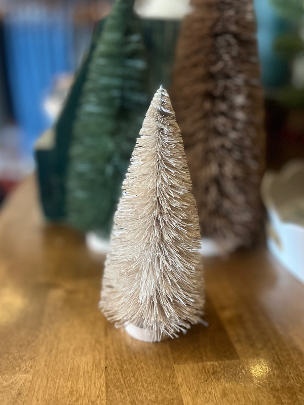 Small Tan Bottle Brush Tree