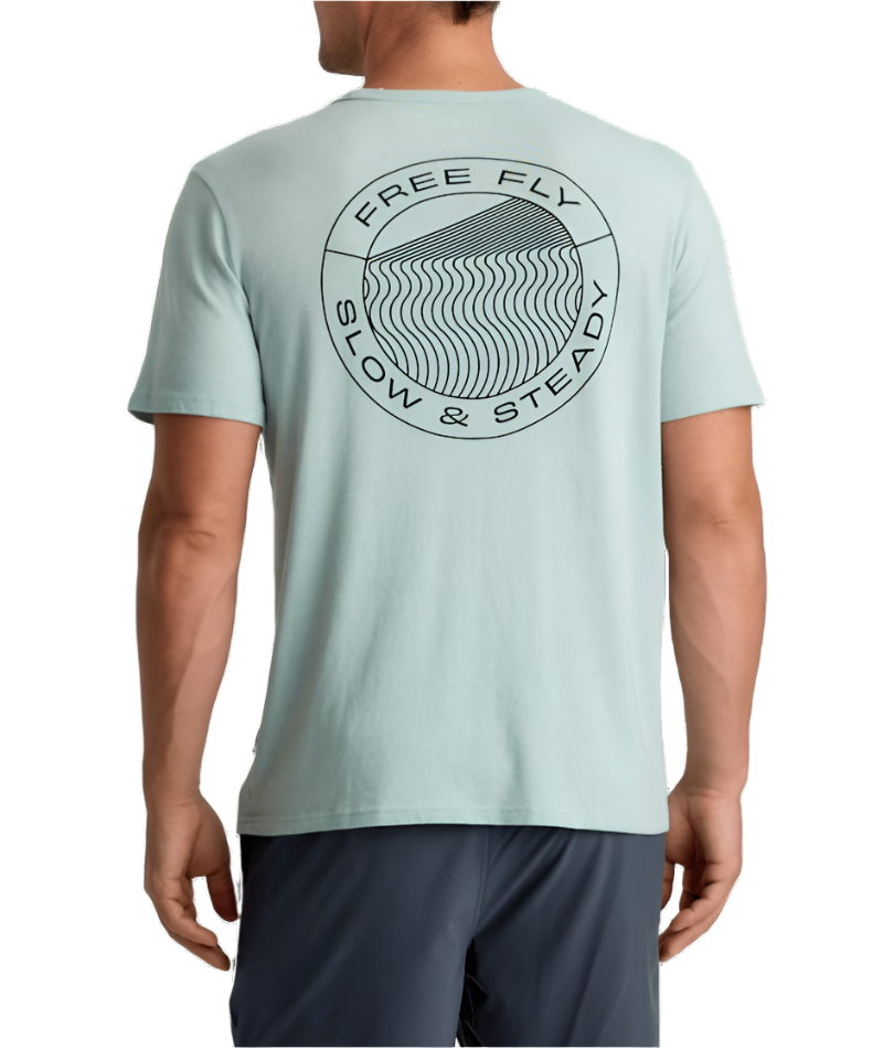 Free Fly Men's Slow and Steady Pocket Tee