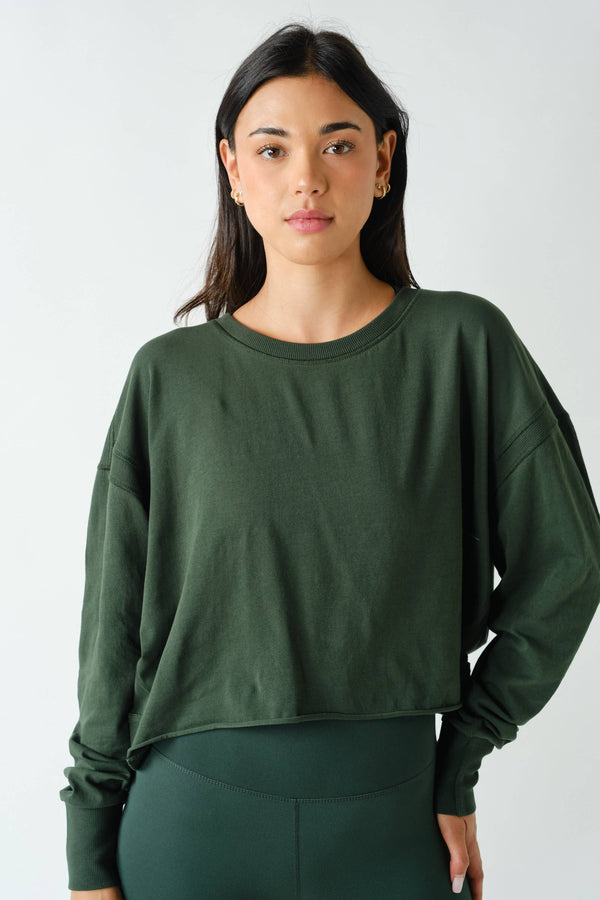 Crescent Open Back Long Sleeve