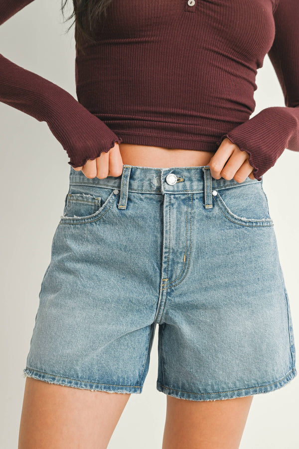 Vintage High Rise Denim Short
