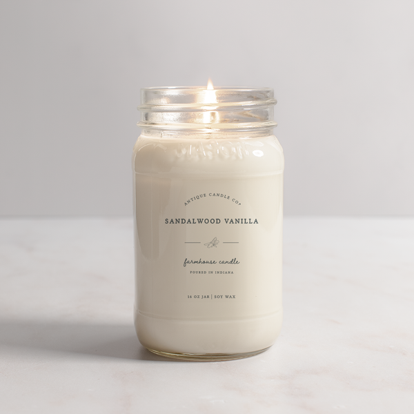 Soy Wax Candle -  Sandalwood Vanilla