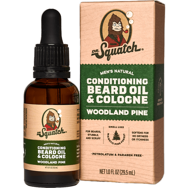 Dr. Squatch Conditioning Beard Oil & Cologne - Woodland Pine