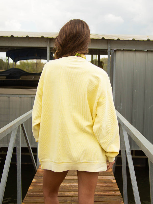 Lake Day Corded Sweatshirt